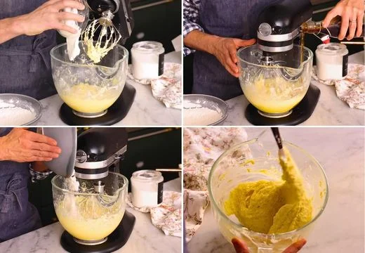Add Sour Cream and Vanilla, Combine the Wet and Dry Ingredients