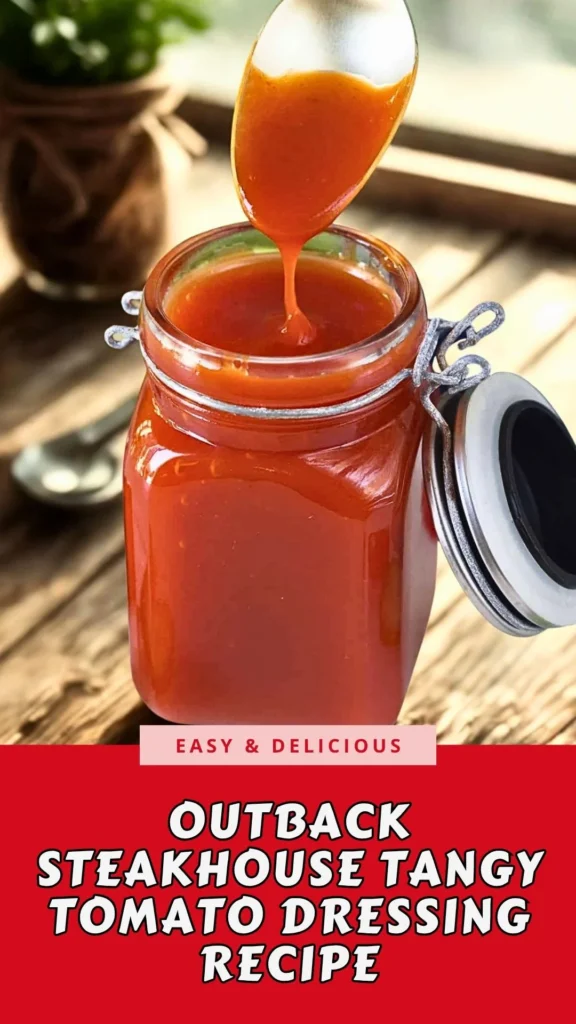 Copycat Outback Steakhouse Tangy Tomato Dressing Recipe