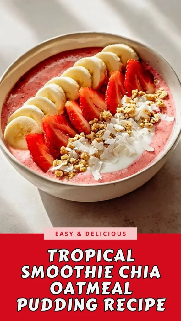 Copycat Tropical Smoothie Chia Oatmeal Pudding Recipe