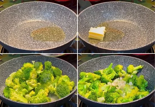 Sauté the Garlic and Add Broccoli
