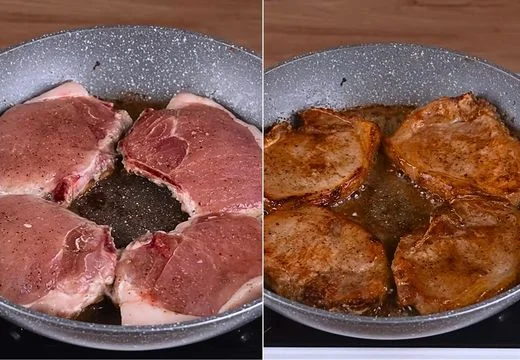 Sear the Pork Chops