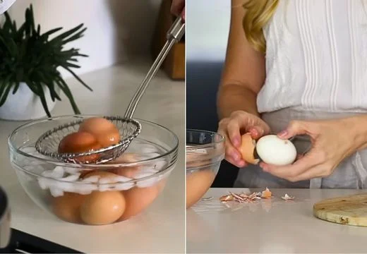 Cool and Peel the Eggs