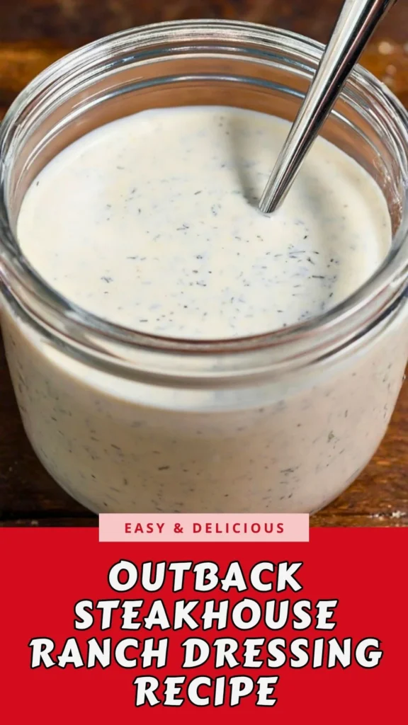 Copycat Outback Steakhouse Ranch Dressing Recipe