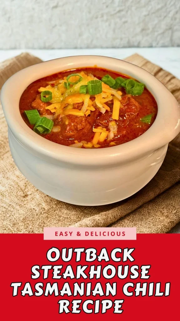 Copycat Outback Steakhouse Tasmanian Chili Recipe