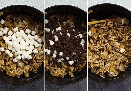 Fold in Remaining Marshmallows and Chocolate Chips
