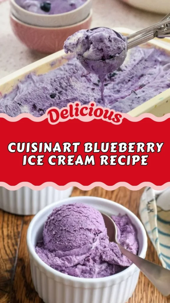 Cuisinart Blueberry Ice Cream