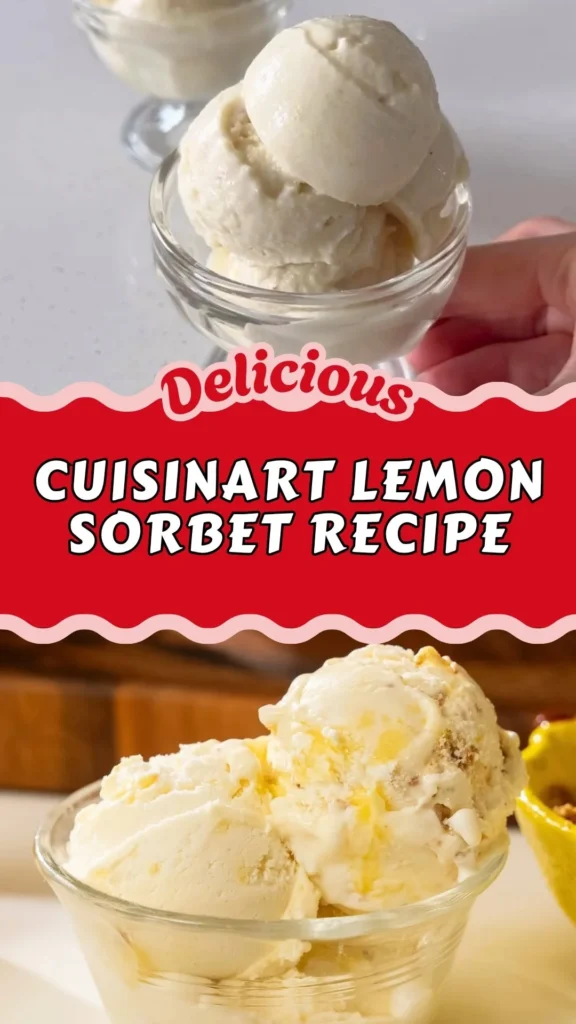 Cuisinart Lemon Sorbet
