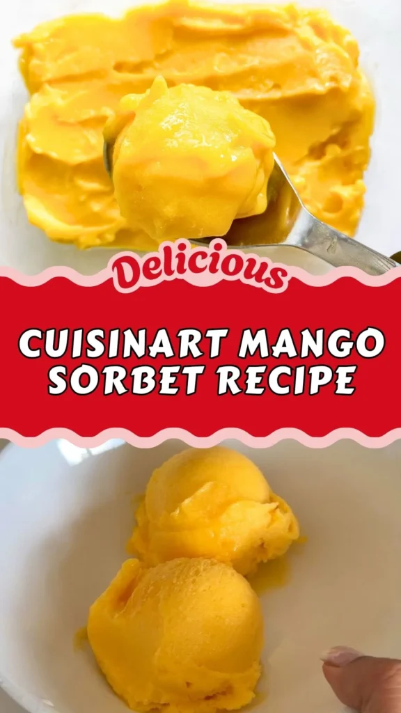 Cuisinart Mango Sorbet