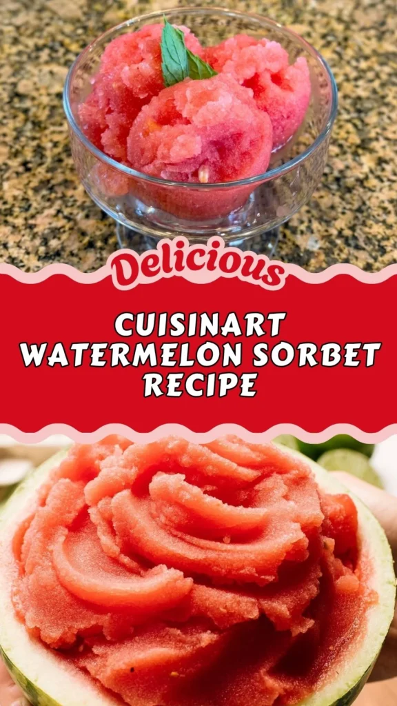 Cuisinart Watermelon Sorbet