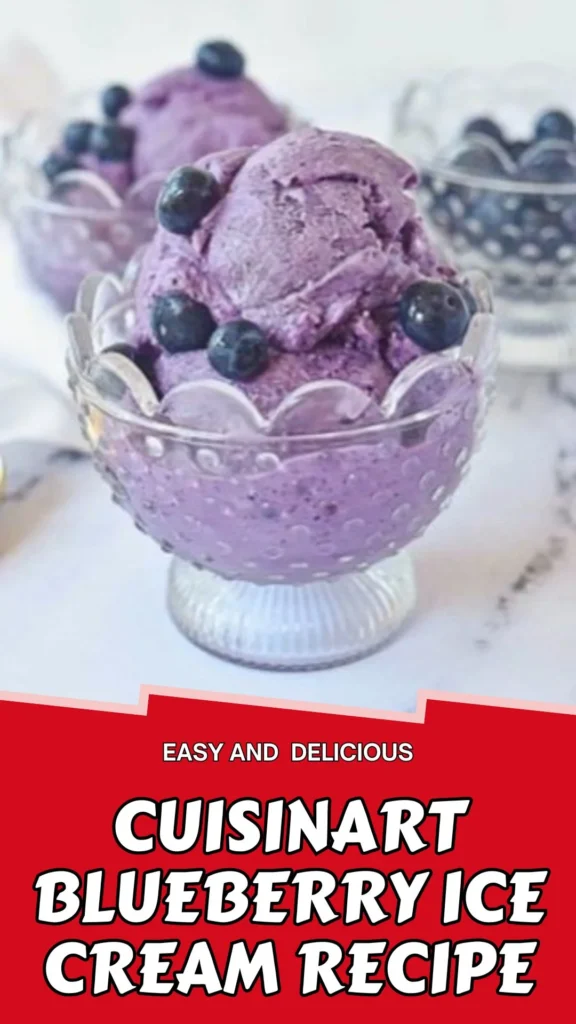 Delicious Recipe of Cuisinart Blueberry Ice Cream