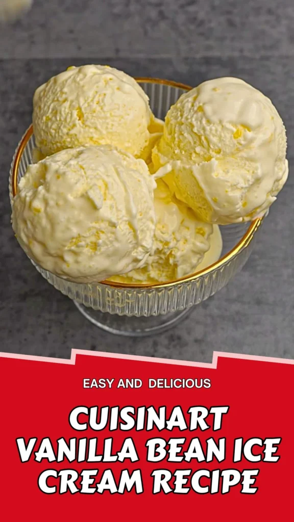 Delicious Recipe of Cuisinart Vanilla Bean Ice Cream