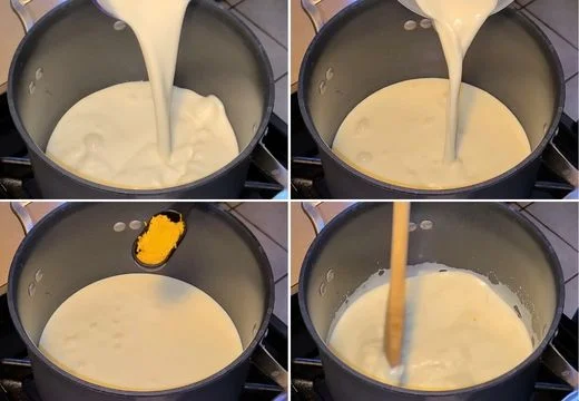 Heat the Cream and Milk