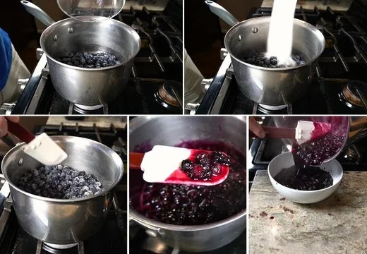 Make the Blueberry Syrup