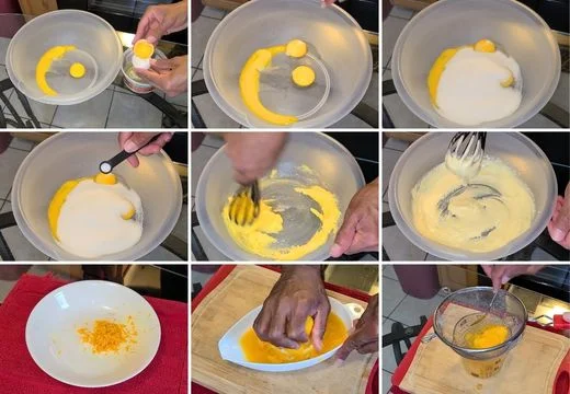 Prepare the Orange and Egg Mixture