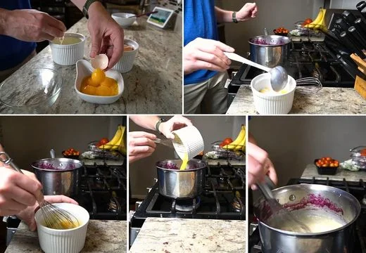 Temper the Egg Yolks