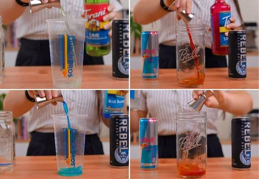 Add the Syrups
