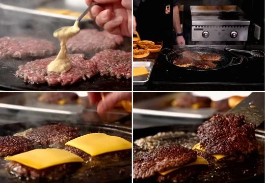 Cook, Sauce, and Stack the Patties
