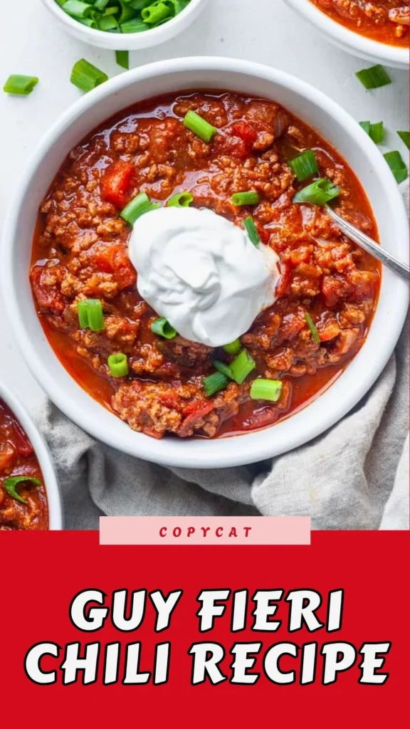 Copycat Guy Fieri Chili Recipe