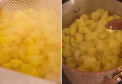 Drain and Dry the Potatoes