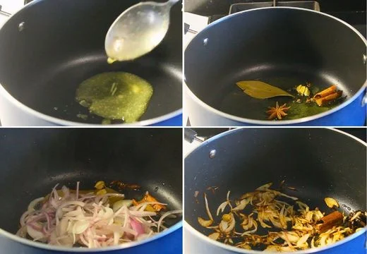 Fry the Spices and Onion