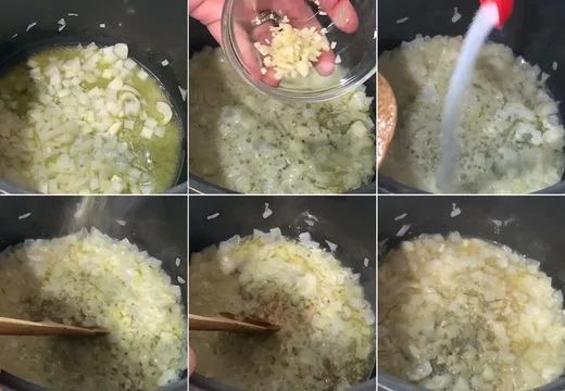 Sauté the Onion and Seasonings