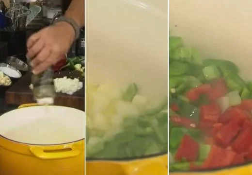 Sauté the Peppers and Onions
