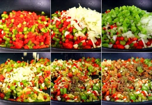 Sauté the Vegetables and Seasonings