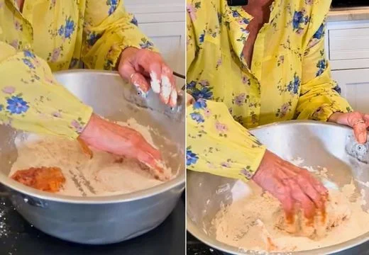 Coat the Chicken in Seasoned Flour