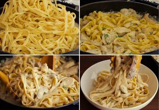 Combine the Pasta and Serve