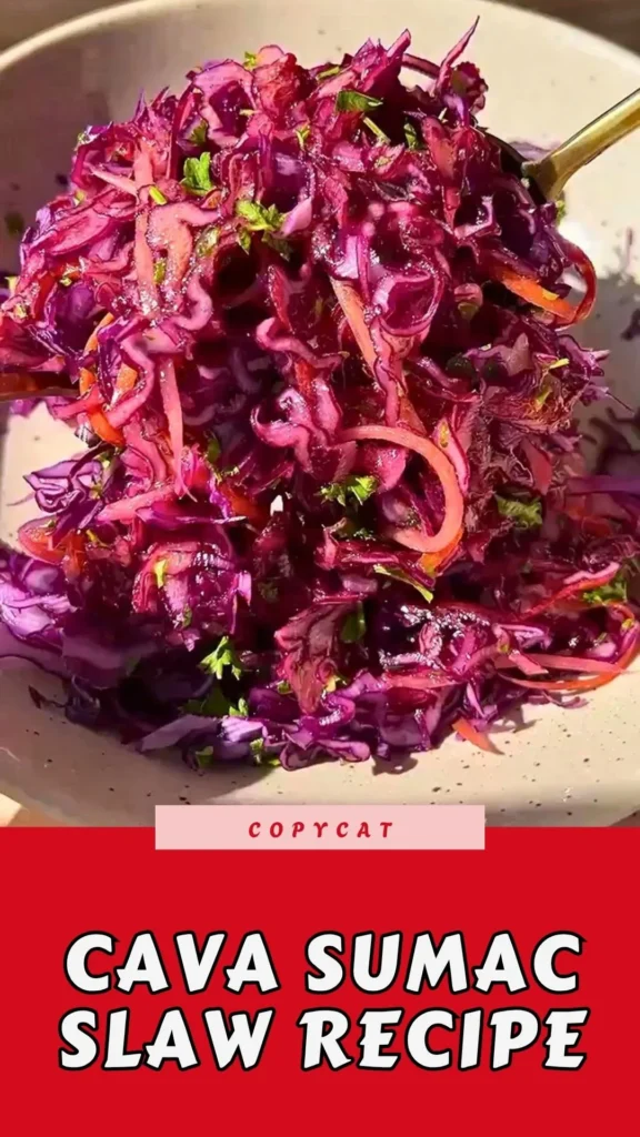 Copycat Cava Sumac Slaw Recipe