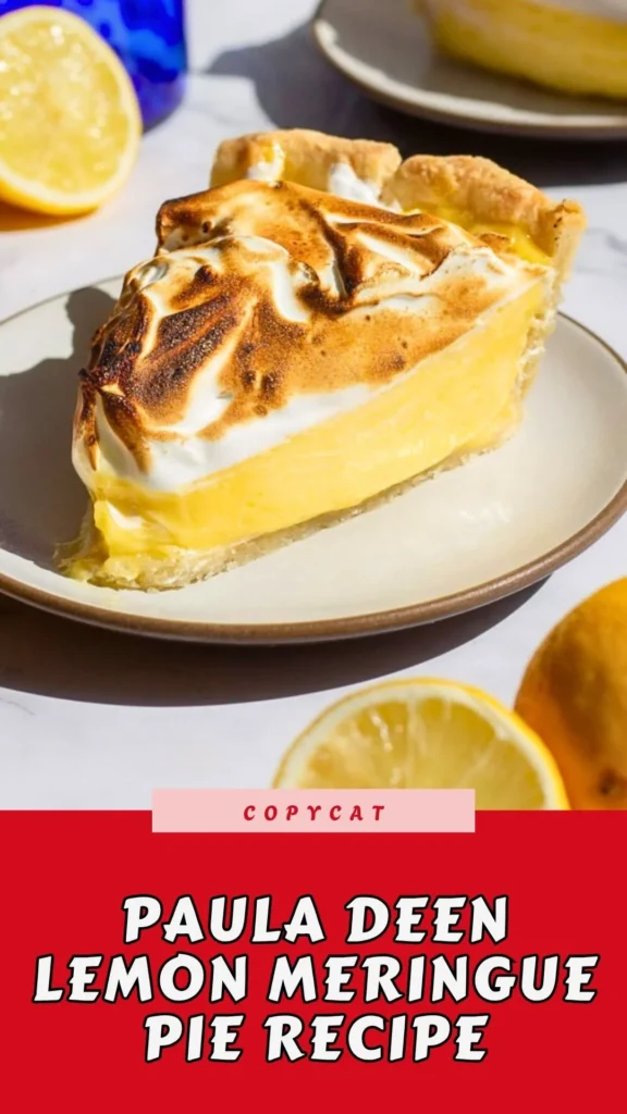 Copycat Paula Deen Lemon Meringue Pie Recipe