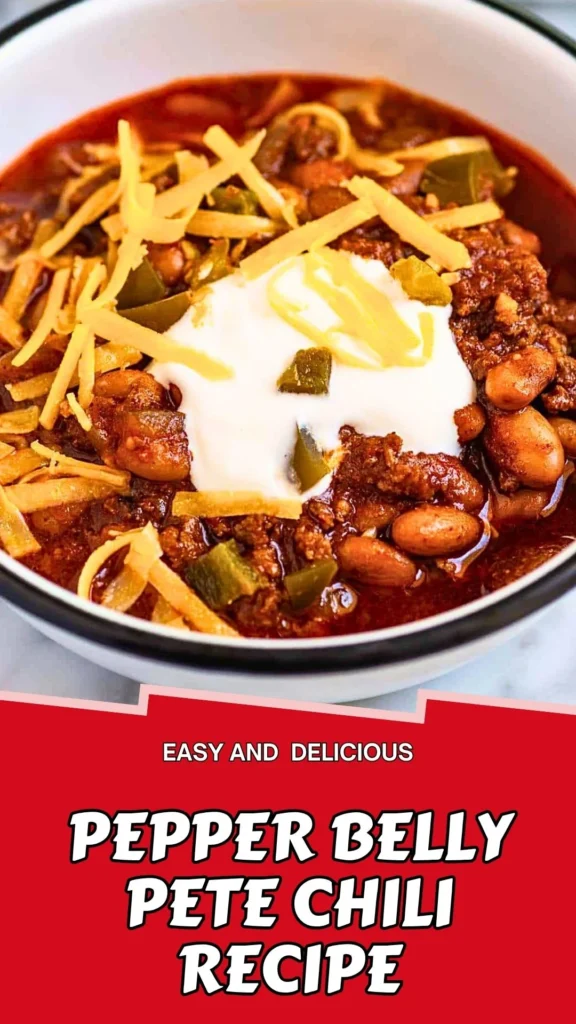 Delicious Recipe of Pepper Belly Pete Chili