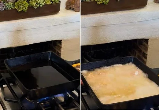 Heat the Peanut Oil
