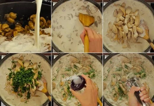 Make the Creamy Alfredo Sauce