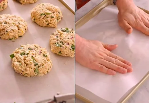 Sear the Crab Cakes